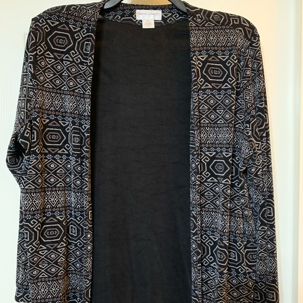 Draper’s & Damon’s Women’s Gray/Black Jacket, Size Petite XL